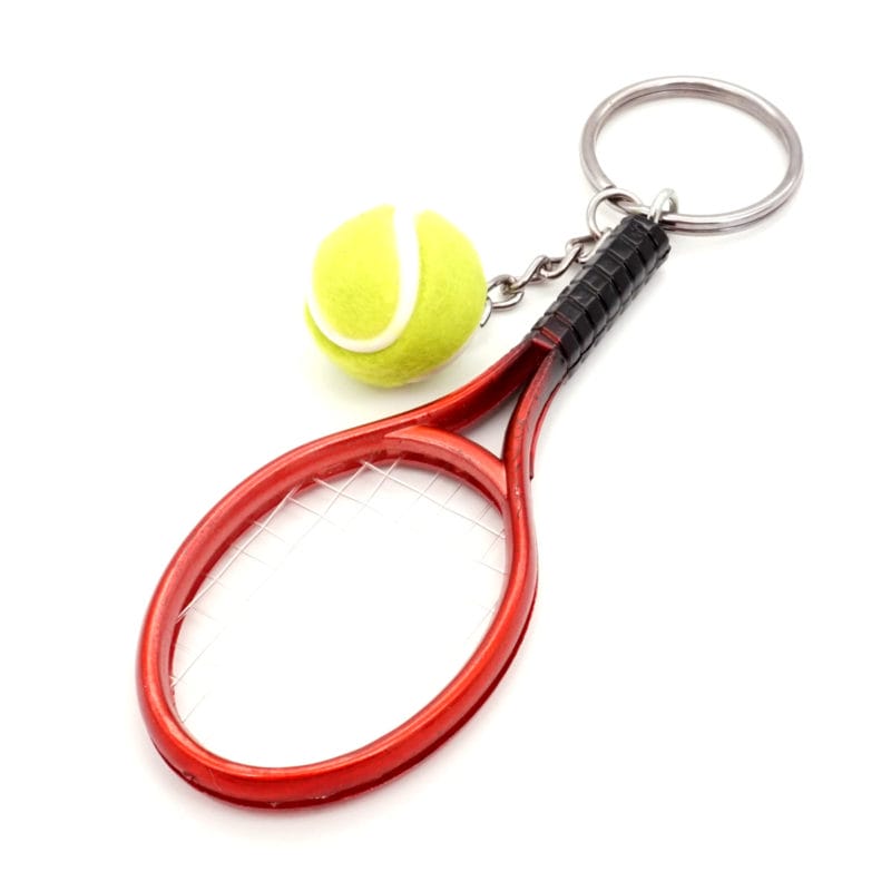 Schlüsselanhänger Tennisschläger Ball