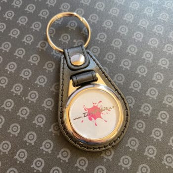 Lederschlüsselanhänger mit deinem Foto oder Logo