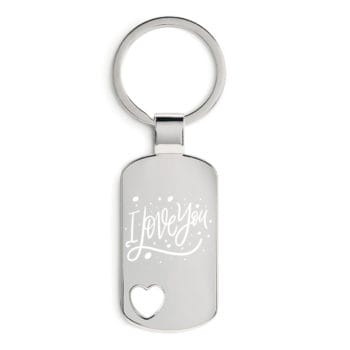 DogTag-Herz - "Volim te" & Kalender mit Wunschdatum