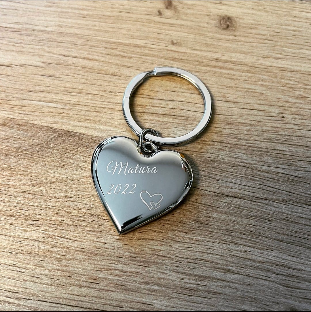 Schlüsselanhänger Herz Almere mit Gravur