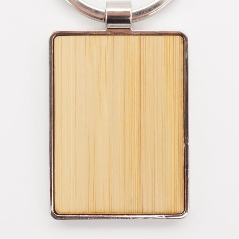 Schlüsselanhänger Bambus Chrome