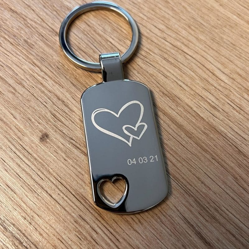 DogTag Herz mit Gravur