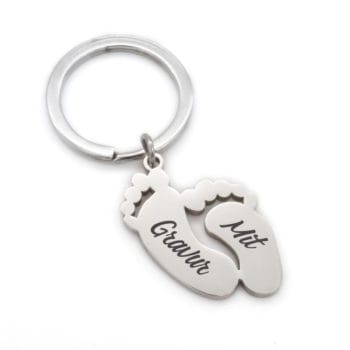 Schlüsselanhänger Baby Füße Beispiel