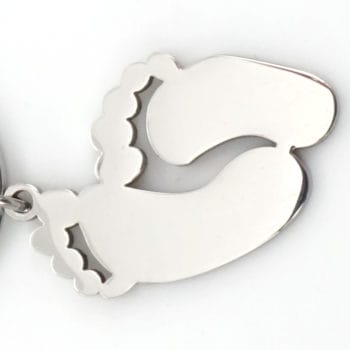 Schlüsselanhänger Baby Füße Vorlage