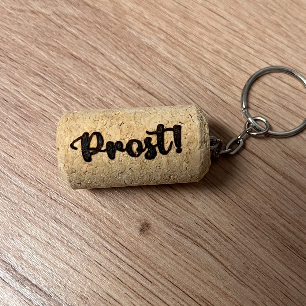 Weinkorken Schlüsselanhänger Werbegeschenk