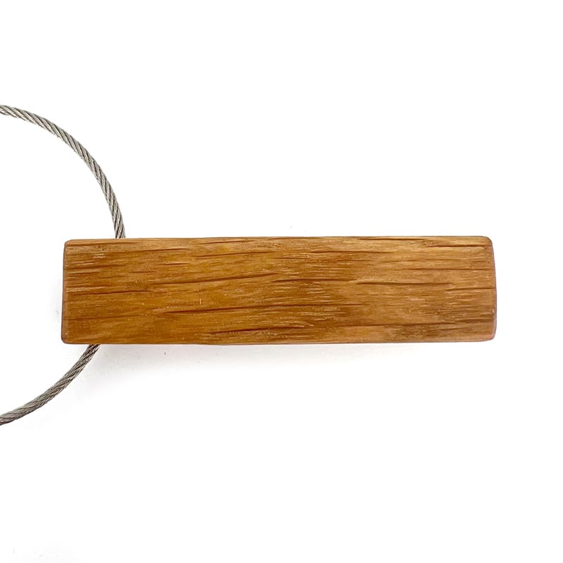 Schlüsselanhänger Holz Stäbchen